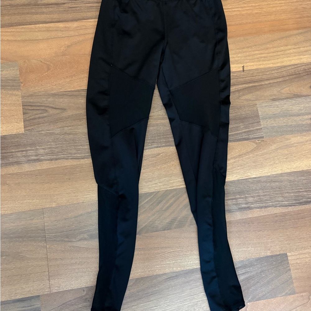 H&M Black Leggings with Mesh Pannels